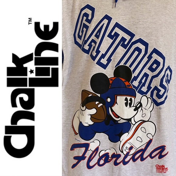 NWT deadstock official 1994 ChalkLine Disney Florida Gators hoodie t-shirt s/s M - Picture 4 of 15